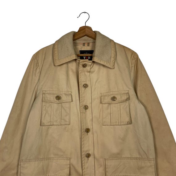 ジャケット・アウター deadstock Japanese vintage work jac Vintage Japanese Workwear Jacket Unisex Small – Black Shag