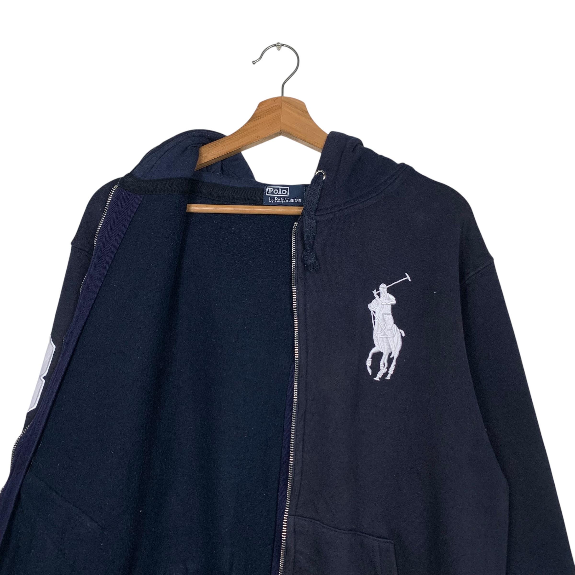 Vintage POLO RALPH LAUREN No 38 Embroidery Big Pony Logo Zipper