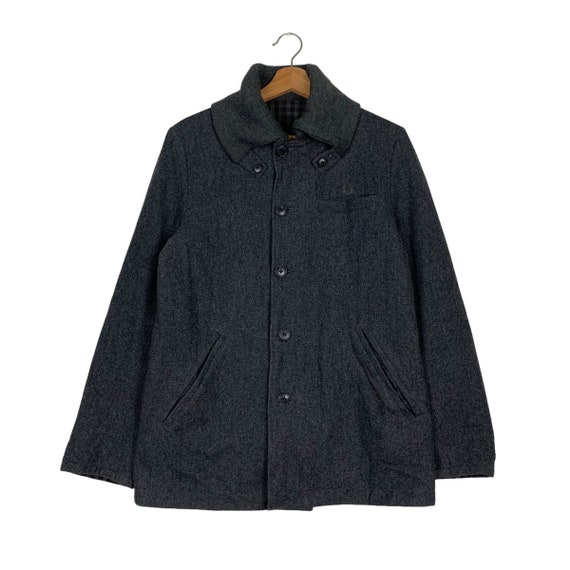 Vintage FRED PERRY Reversible Checked Wool Casual Jacket Size S Jp 