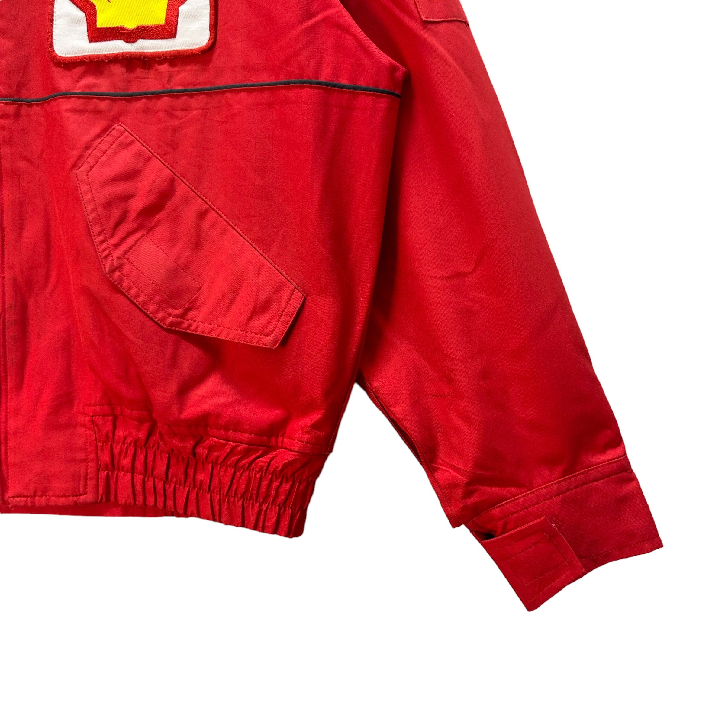 Vintage SHELL Uniform Jacket / Work Jacket / Motorsport / Red Jacket ...