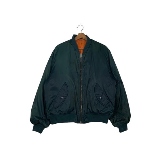 Vintage 90's PHANTOM MILITARY Ma1 Flight Bomber Jacket Size