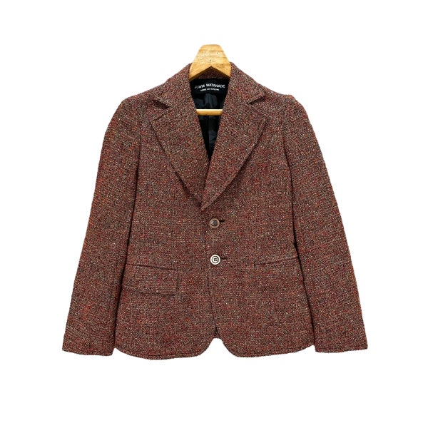 Vintage Junya Watanabe Comme des Garcons Multicolor Tweed Jacket Casual Jacket Blazer Size S #9163-64