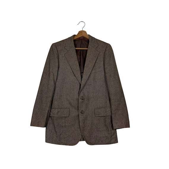 Chaps Ralph Lauren, Vintage 90’s CHAPS RALPH LAUREN Herringbone Wool Blazers Men's Size M Suit Jacket #2105-C92