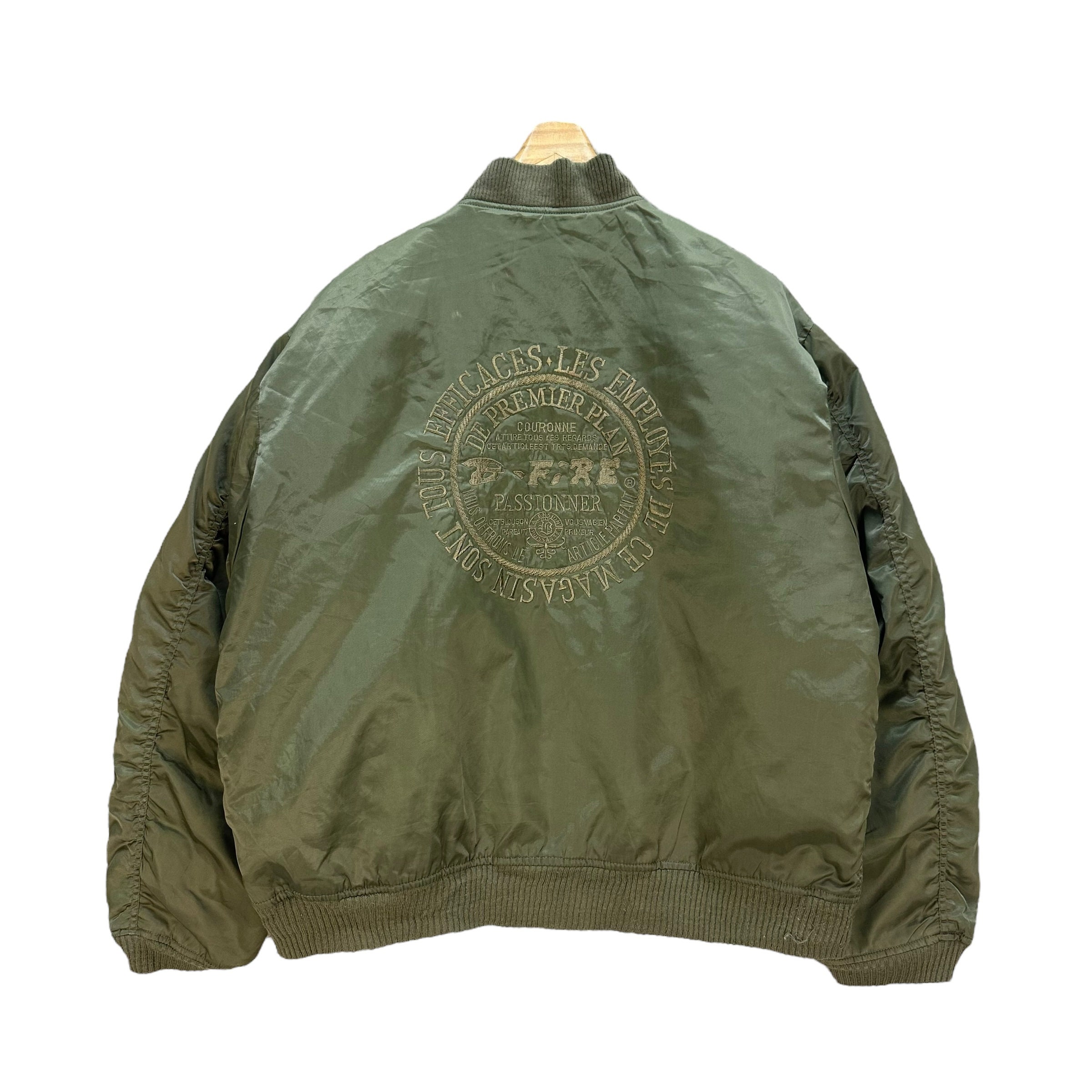 Vintage BACK FIRE USA Embroidery Big Logo Ma-1 Bomber Jacket Vintage BACK FIRE USA Embroidery Big Logo Ma-1 Bomber Jacket