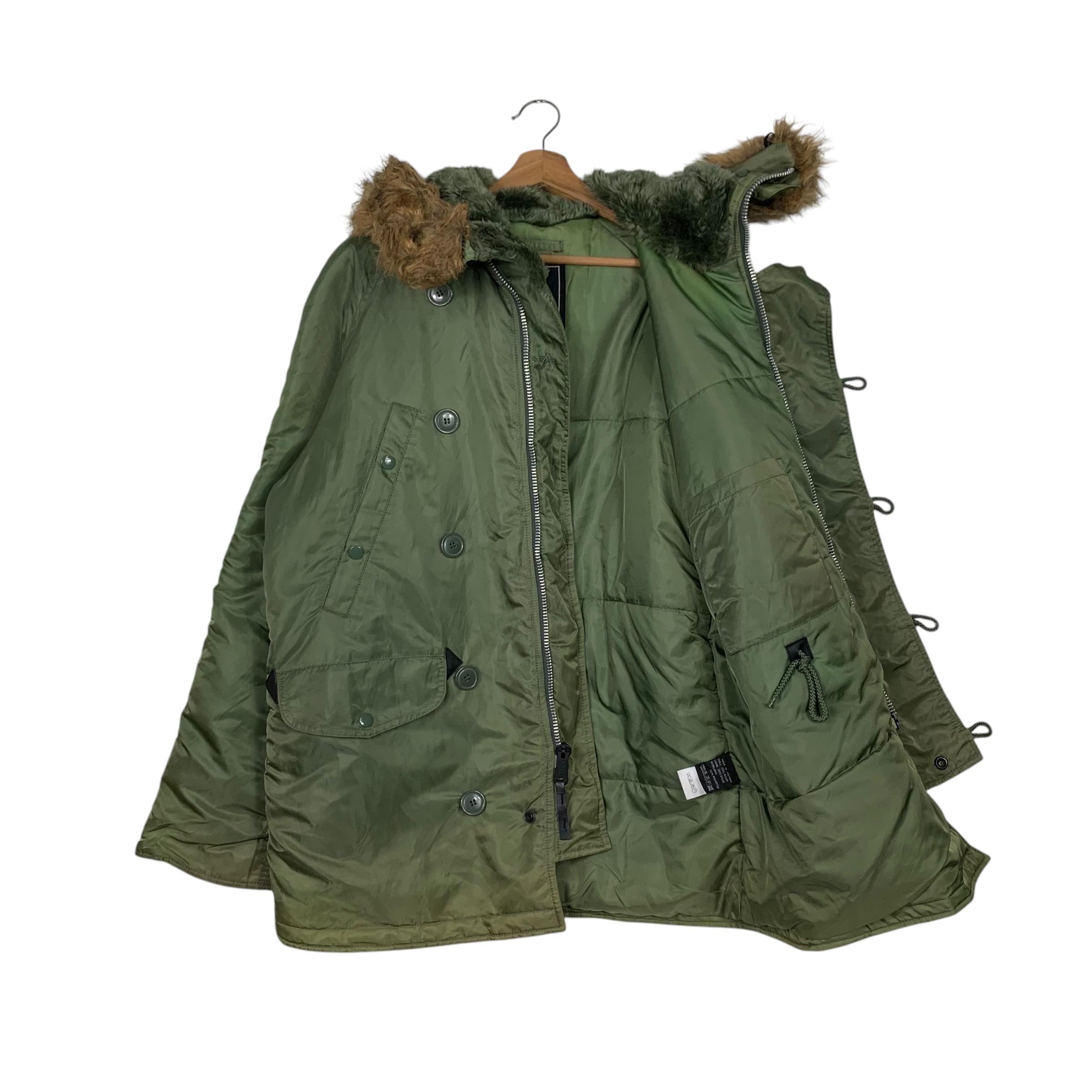 Vintage ALPHA INDUSTRIES N3B Parka Jacket Size M Fur Hoodie Jacket