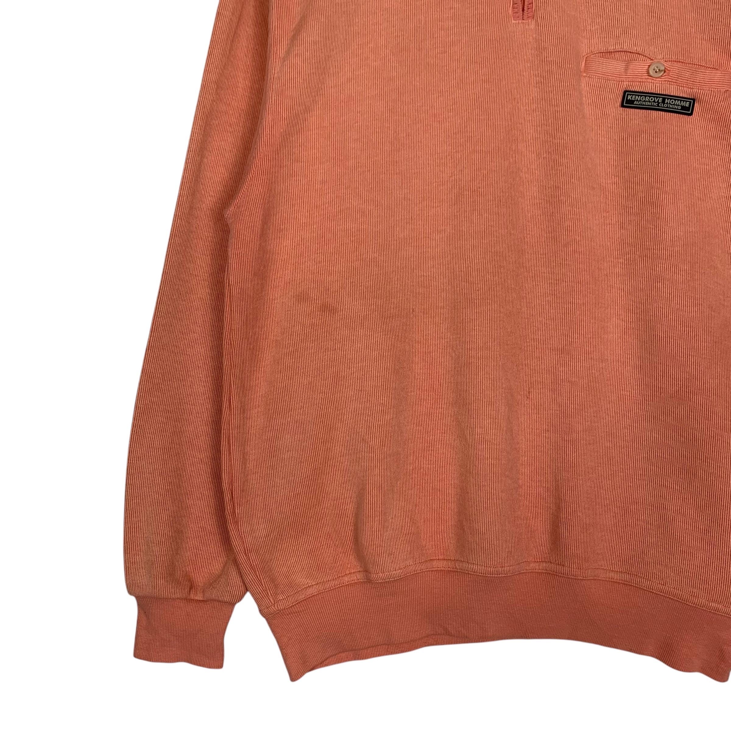 Vintage KENGROVE HOMME Single Pocket Half Zip Sweatshirt