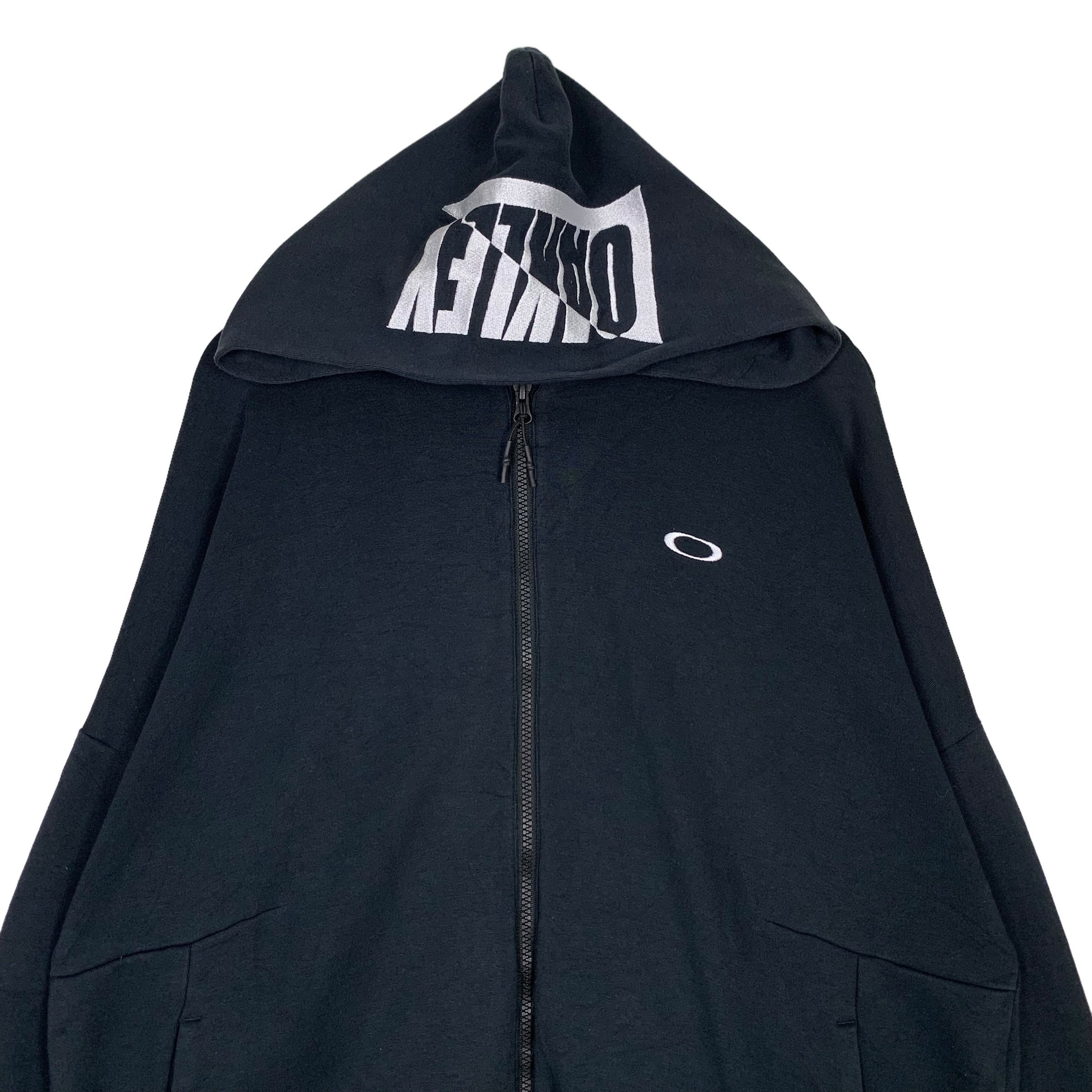 Vintage OAKLEY Embroidery Big Logo Zipper Hoodies Sweatshirt