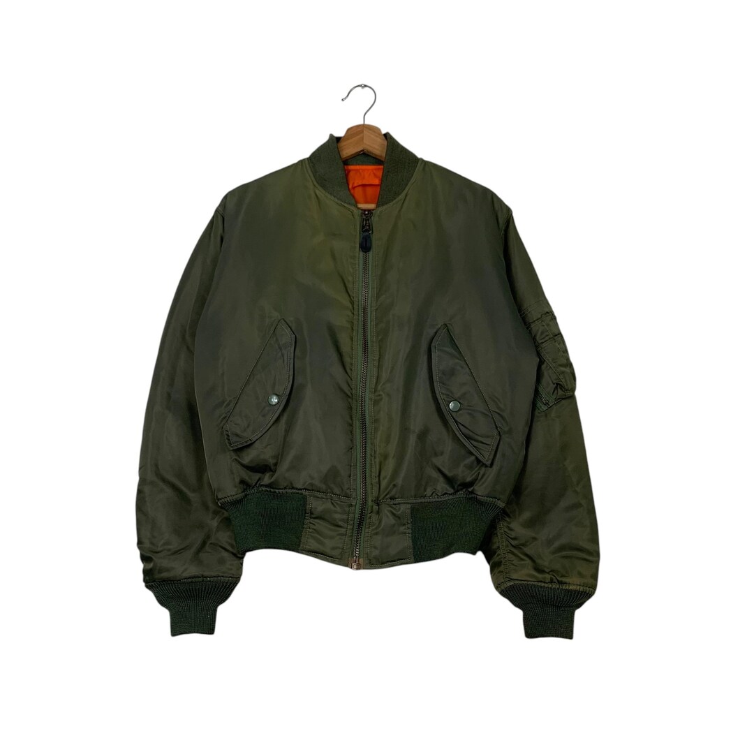 Vintage 90's WESTOP INDUSTRIES Ma-1 Flight Bomber Jacket Size M