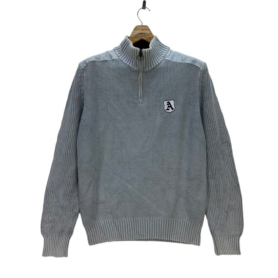 Vintage LANDS END Half Zip Turtle Neck Cable Knit Pullover Sweater Knitted Sweatshirts Japanesed Brand Casualwear 8631 018 Etsy UK