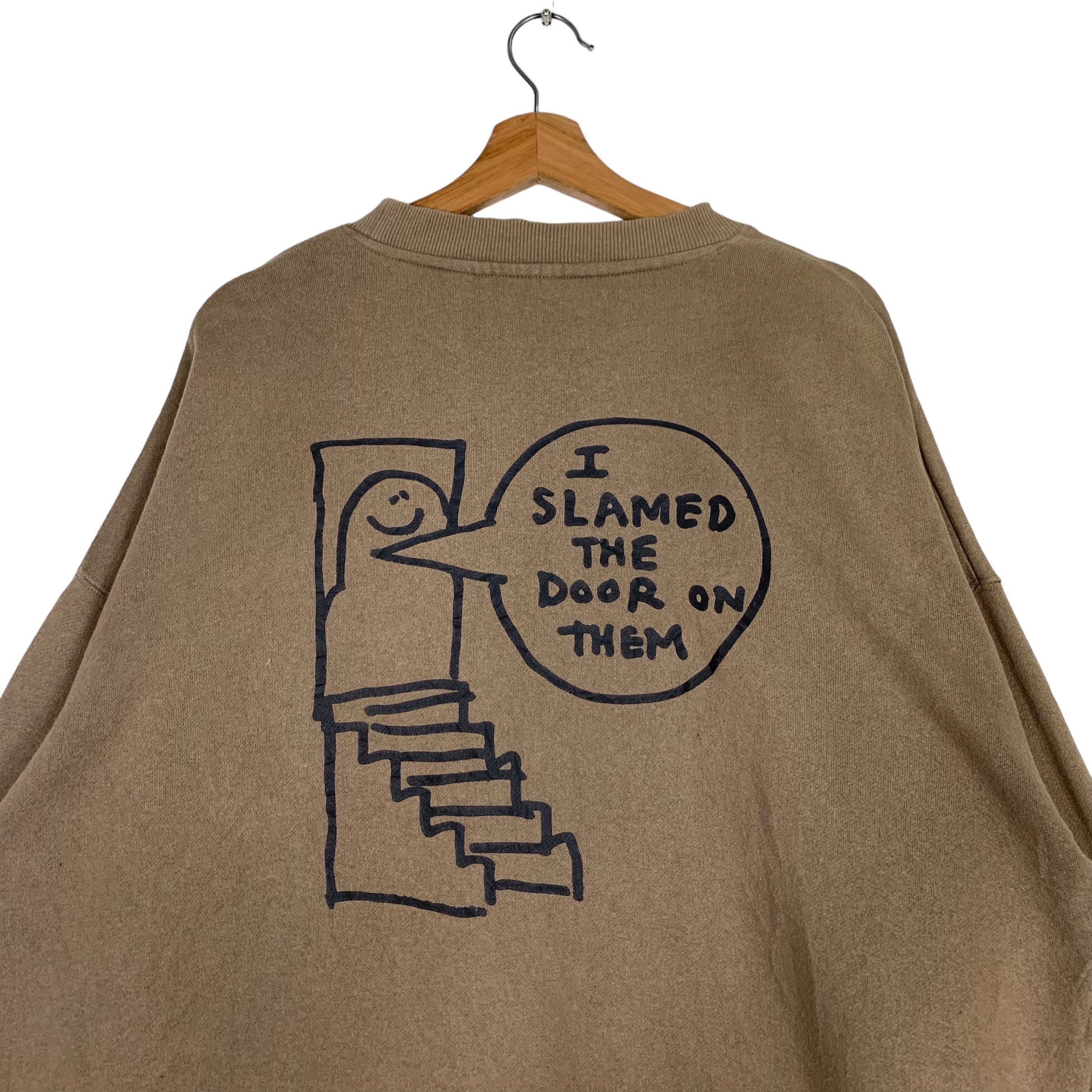 [MARK GONZALES] MG DOODLE GRAPHIC SWEATSHIRT★ Vintage Mark Gonzales Crewneck Sweatshirt Print Logo Blue