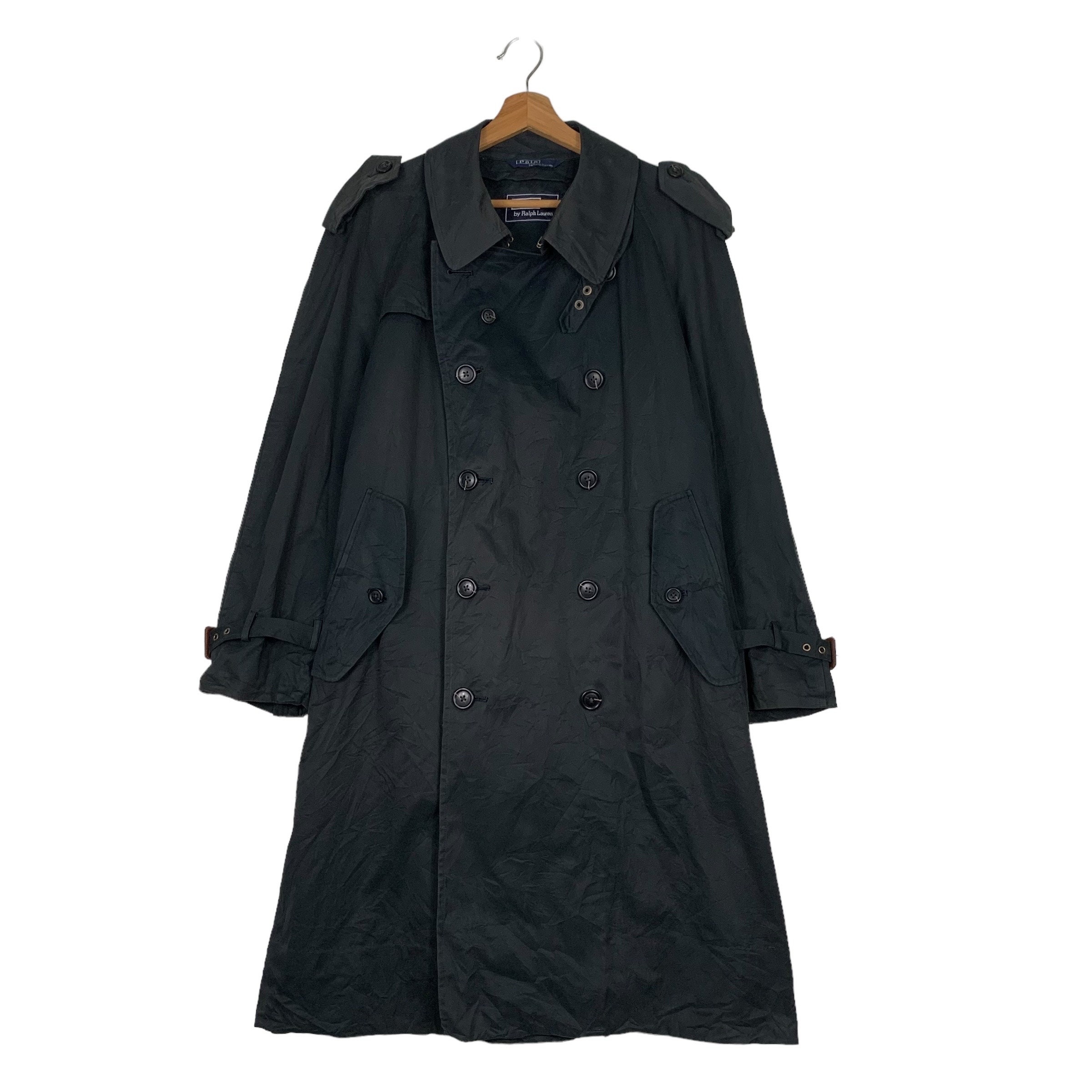 ジャケット・アウター 90s LAUREN Ralph Lauren Long Trench Coat Double-Breasted Twill Trench Coat