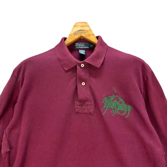 Vintage Polo Ralph Lauren Embroidery Big Pony No 3 Long Sleeve
