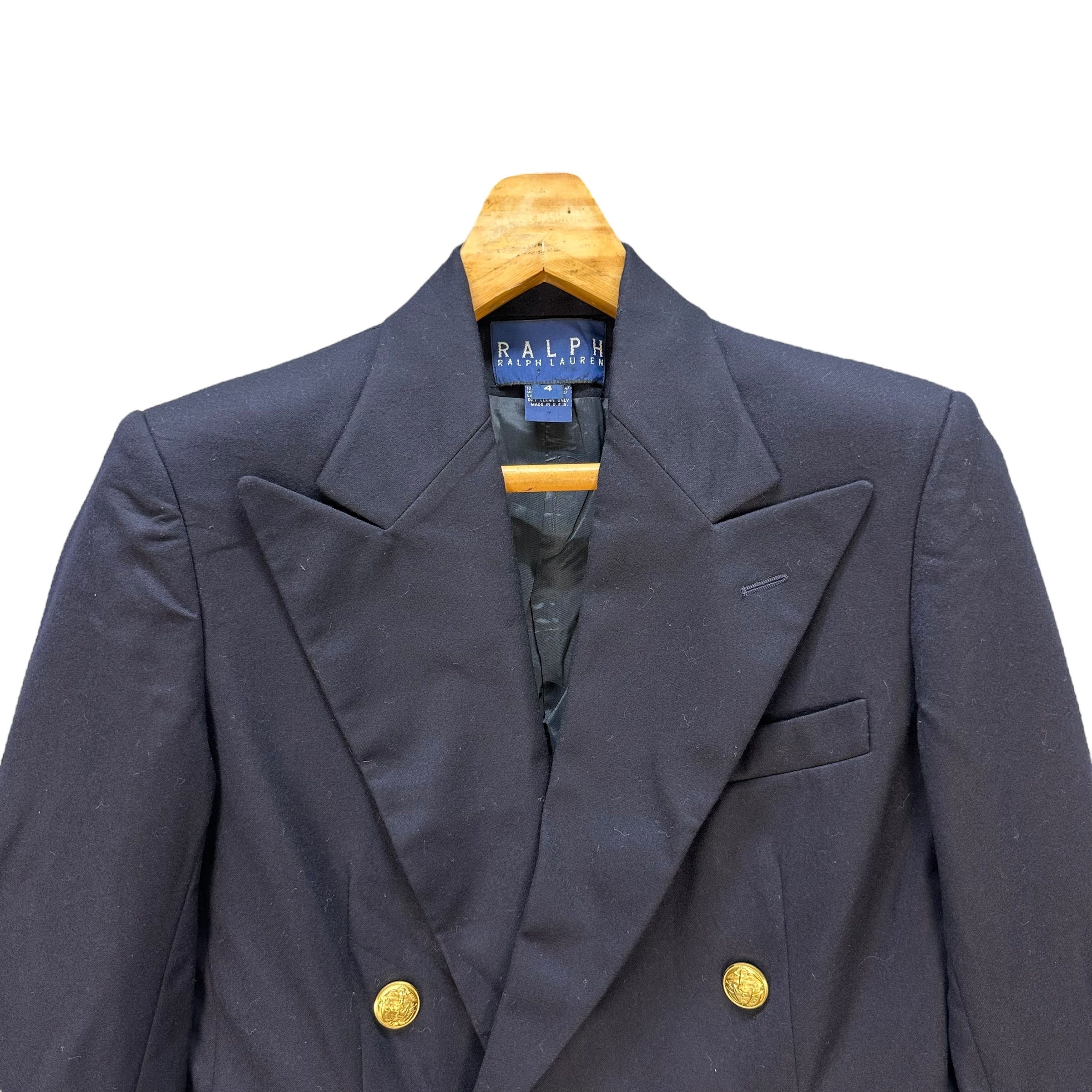 Vintage Polo Ralph Lauren Made in USA Union Made Double Collar 