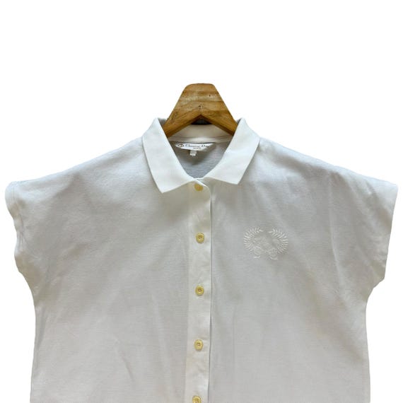 Vintage Christian Dior Sports Short Sleeve Button up Polo
