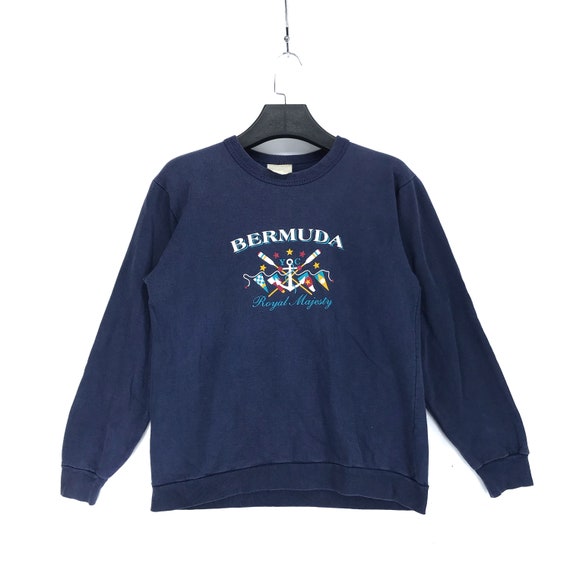 RARE Vintage Royal Majesty BERMUDA Big Logo Pullov