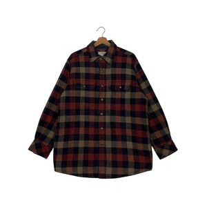 Vintage 90’s L.L. BEAN Tartan Flannel Jacket Size M Checked Flannel Jacket Outdoor Life Style Jacket #2486-C112