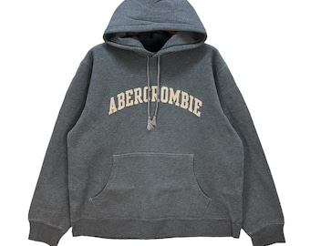 Vintage Abercrombie & Fitch Big Logo Pullover Hoodies Sweatshirt
