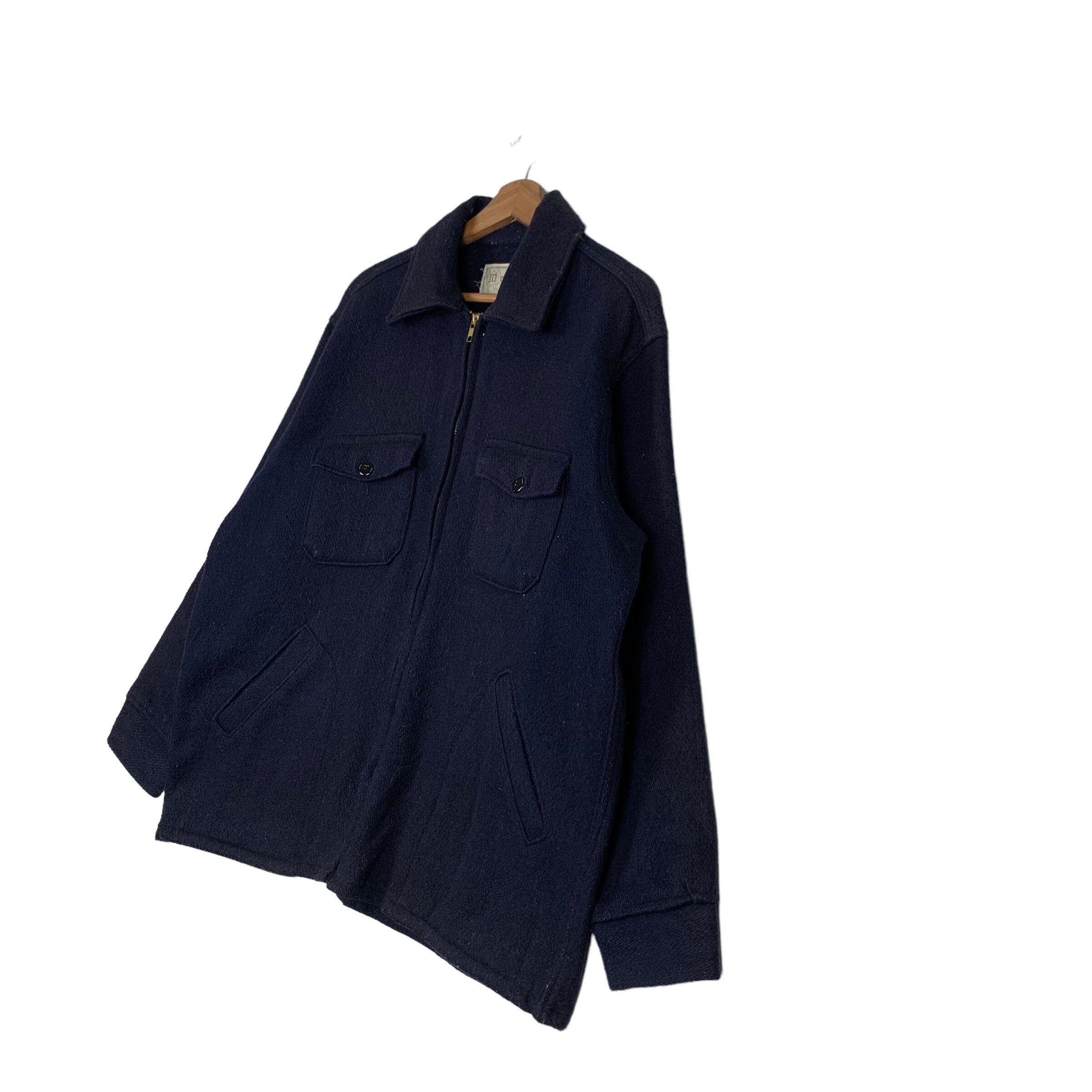 Vintage MELTON Made in USA Outer Wear Four Pocket Wool Jacket Size XL Work  Jacket Chore Jacket Workwear Casual Jacket 0256-C12 - Etsy
