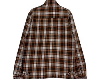 Vintage GLOBAL WORK Three Pocket Checked Plaid Tartan