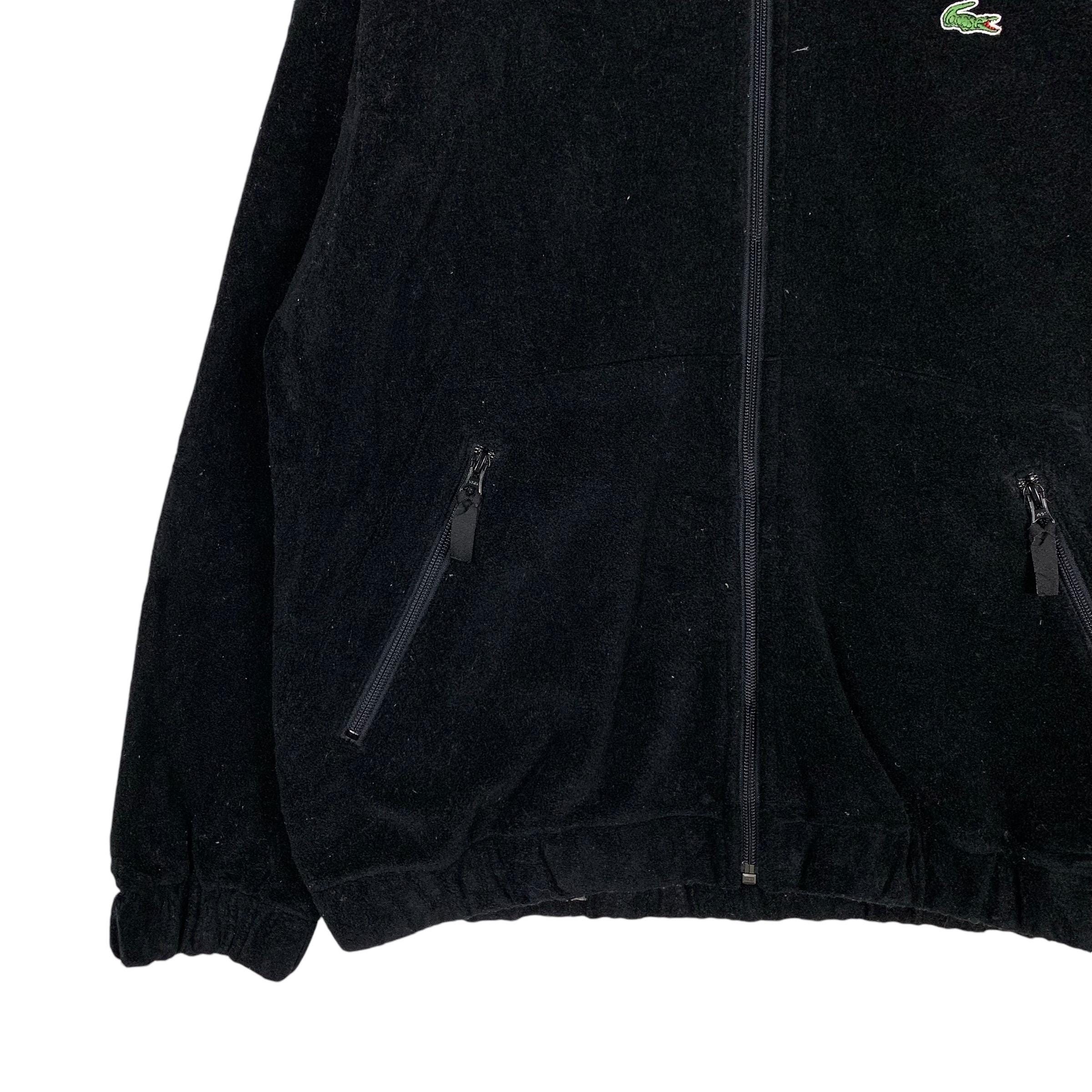 Vintage LACOSTE SPORT Embroidery Small Logo Zipper Fleece Jacket