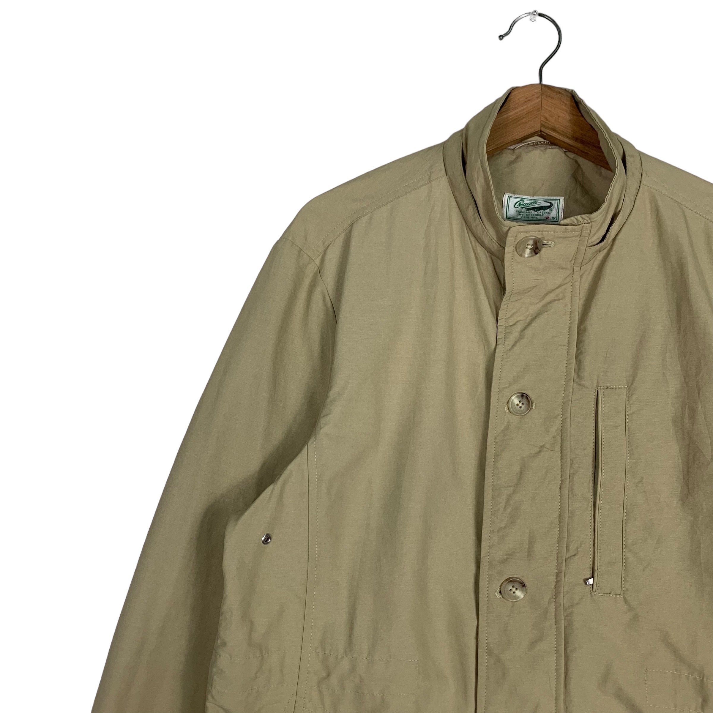 Vintage CROCODILE Casual Jacket Size M Zipper Button Jacket