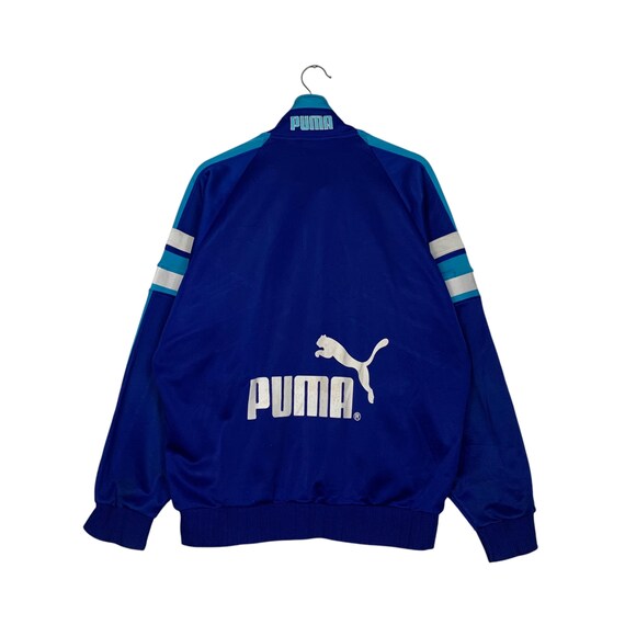 Vintage 90s PUMA X HIT UNION Track Jacket Chevron Design Back Big