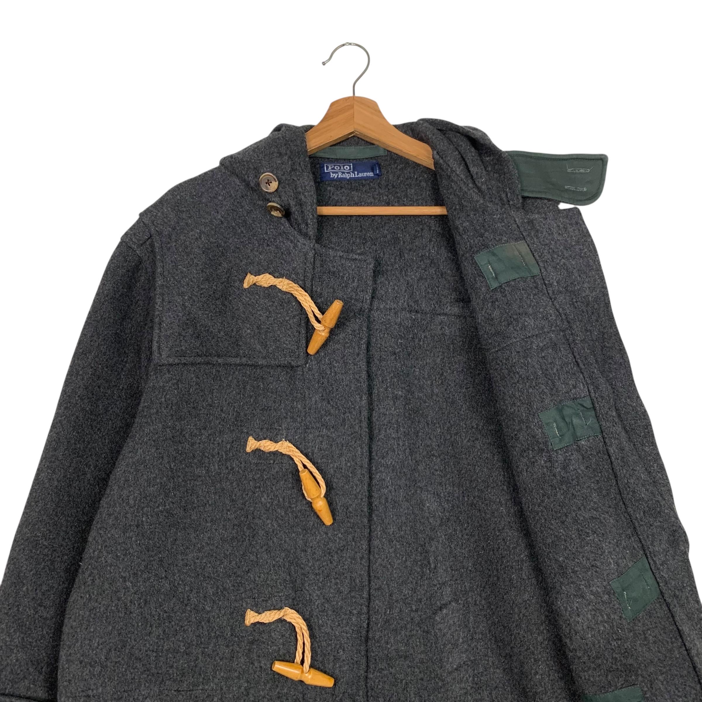 Vintage 90's POLO RALPH LAUREN Duffle Coat Size M Made in Usa Polo