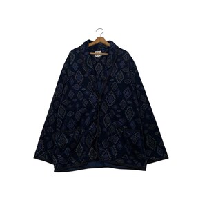 Vintage TITICACA Motif Design Single Button Casual Jacket Size L Japanese Brand #2248-C99
