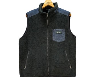 Vintage Manastash Fleece Denim Hybrid Vest #9131-60