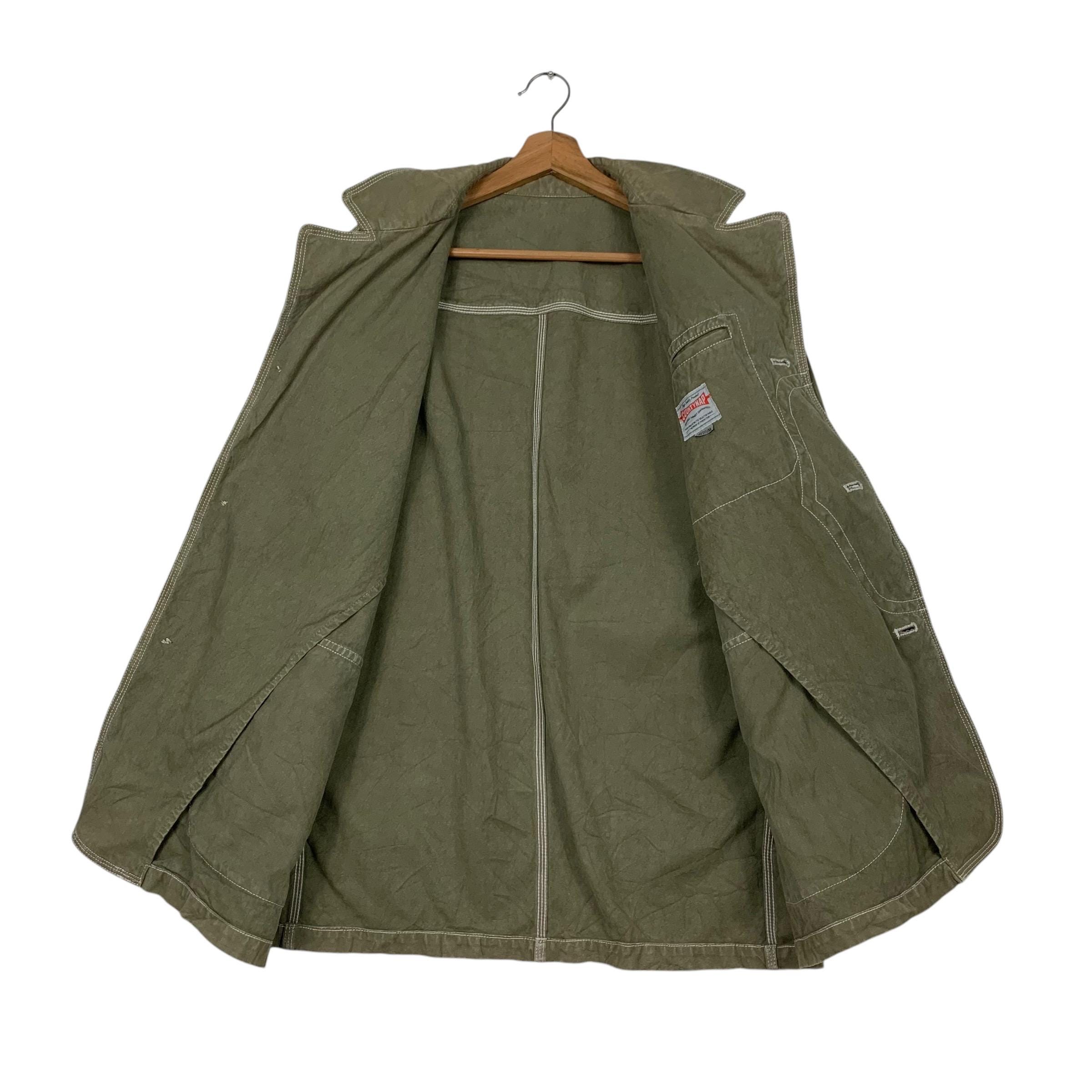 Vintage 90's COUNTYNAP Three Pocket Green Worker Chore Jacket Size