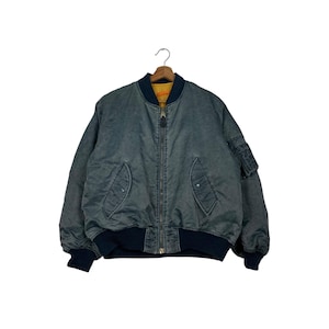 Vintage 90's MA1 Bomber Jacket Men's Size M Usaf Flight Jacket #2127-C93