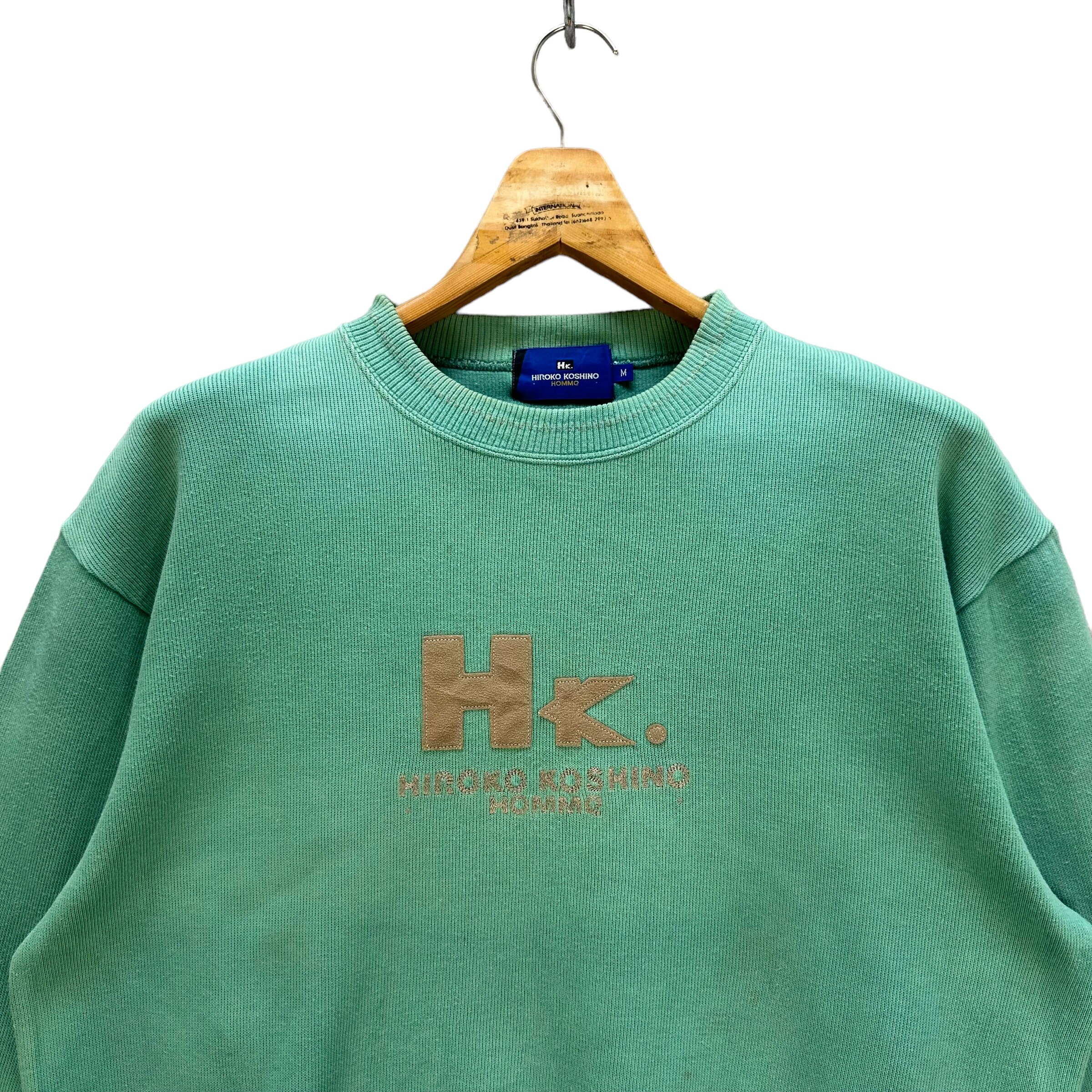 Vintage Japanesed Brand HIROKO KOSHINO HOMME Embroidery Big Logo