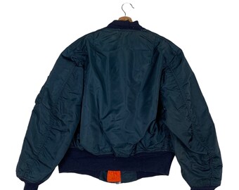 Vintage Alpha Industries Made in Usa Ma 1 Flight Jacket Size M