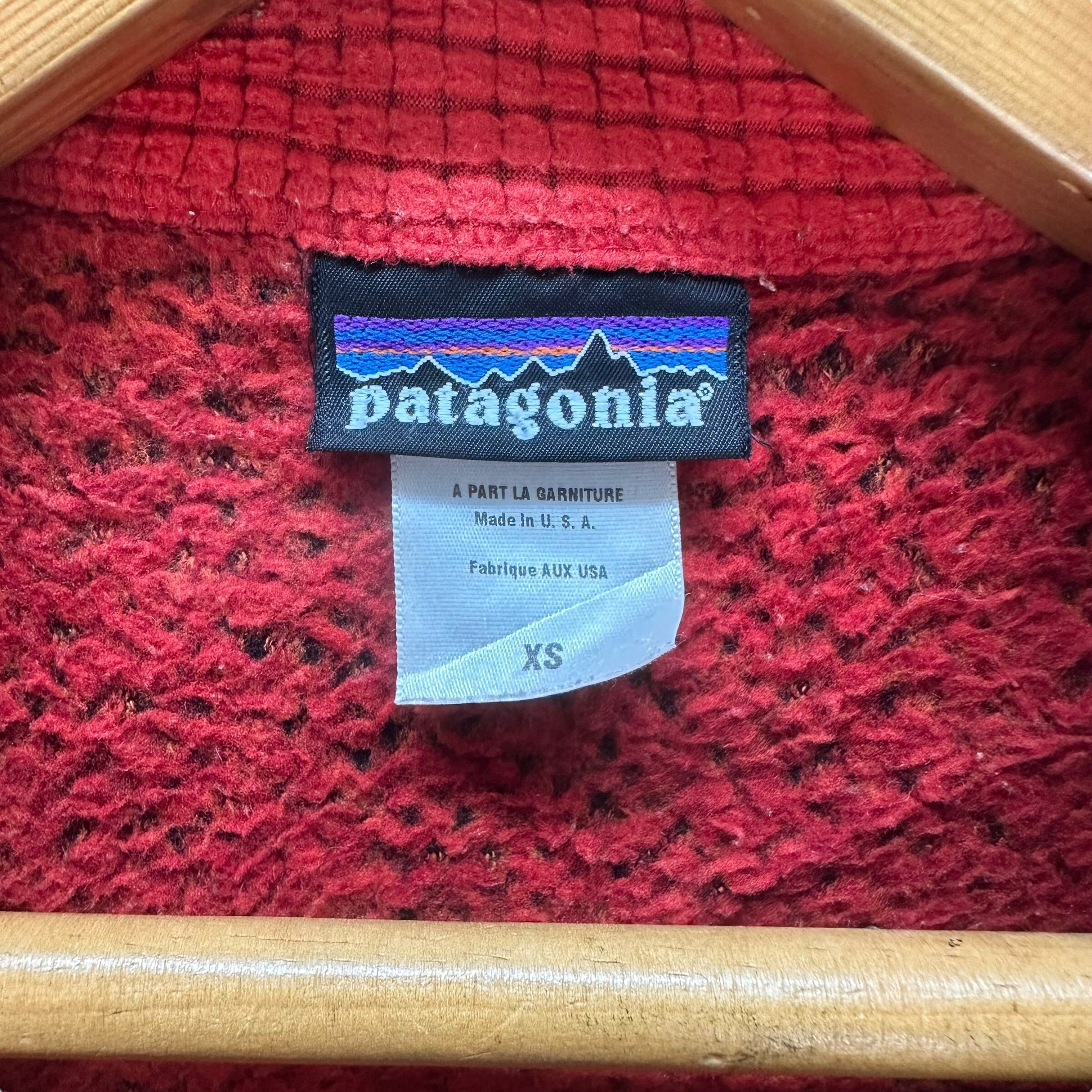 トップス patagonia made in USA Vintage PATAGONIA Made in USA Embroidery R Logo Polartec