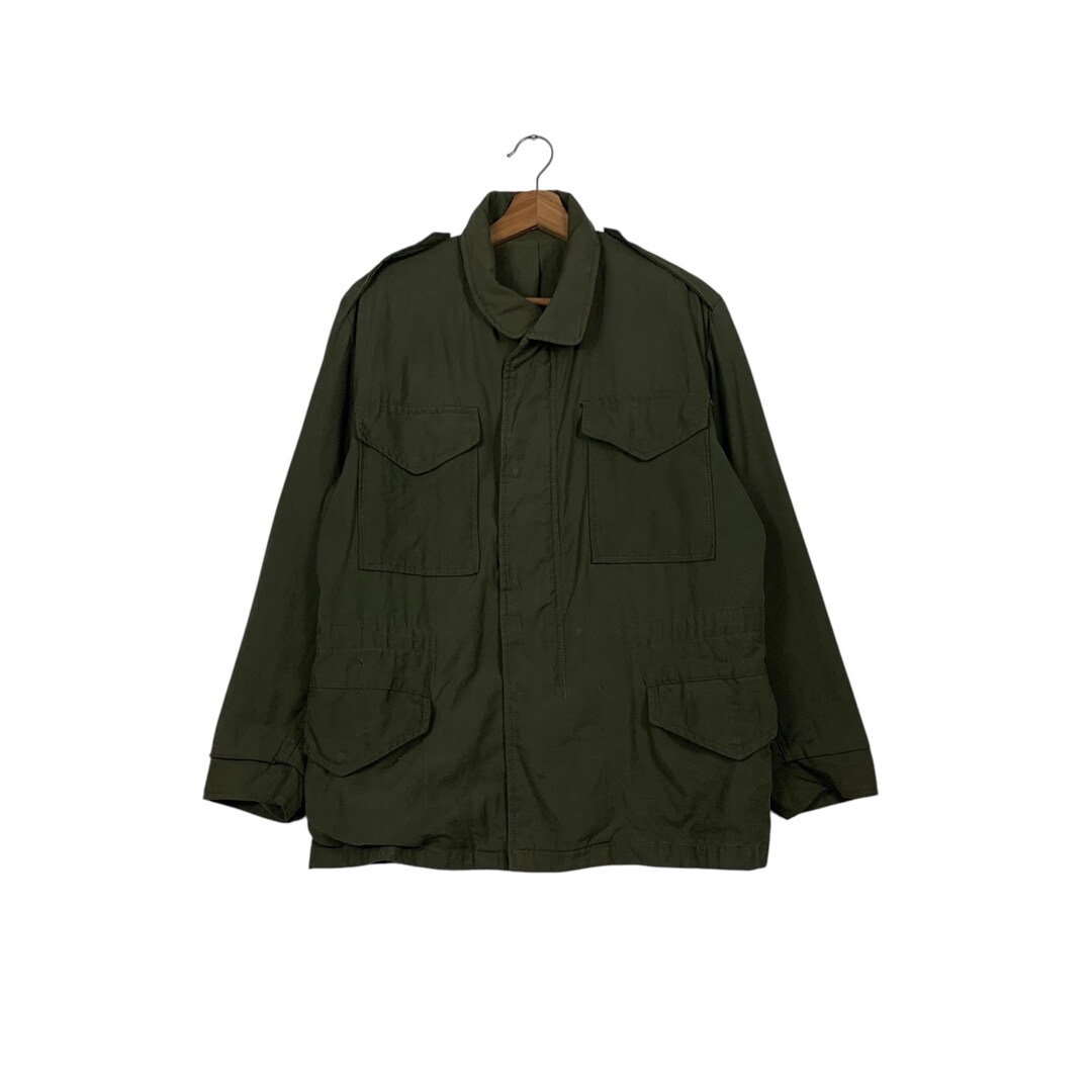 GIANDUTA フィールドジャケット Vintage Olive Green Army Military Field Jacket Size L #2304-C102