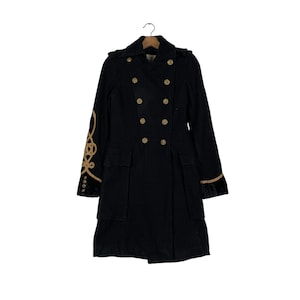 Vintage VICTOR VICTORIA Made in Italy Wool Overcoat Long Coat Size