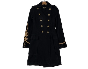 ラルフローレン ウール ヘリンボーン ダブルブレストコート - サイズ 9