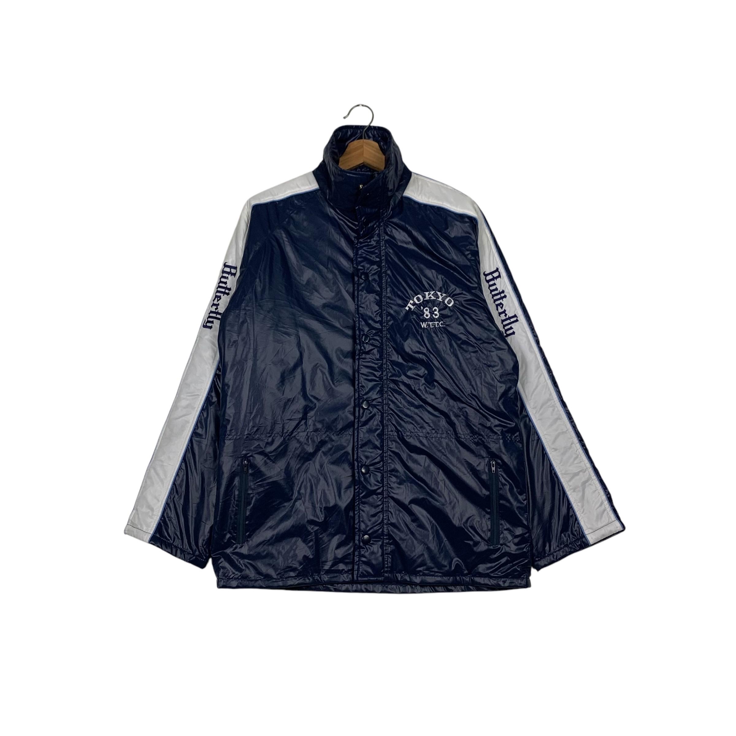 コレクション JAPANESE EMBROIDERED JACKETS/ VOL1,2 Vintage 80's BUTTERFLY TOKYO Embroidery Logo Light Jacket