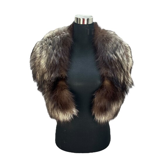Vintage SAGA FOX Fur Trim Besatz Garniture Shawl Muffler Collar