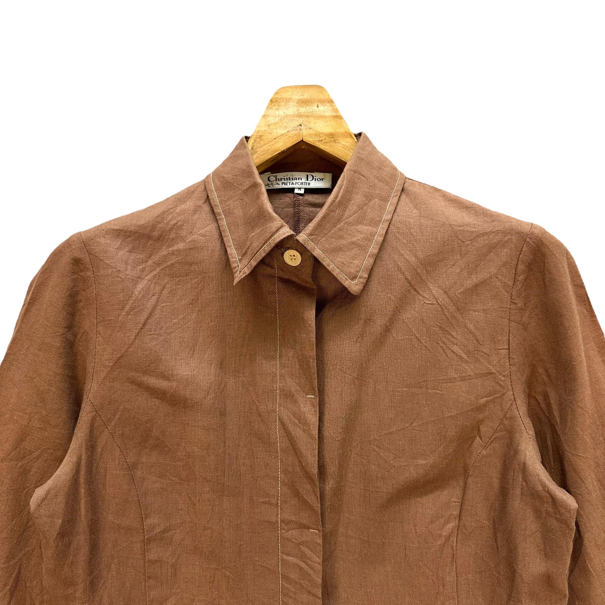 Vintage 90's Christian Dior Sport Pret A Porter Brown Cotton