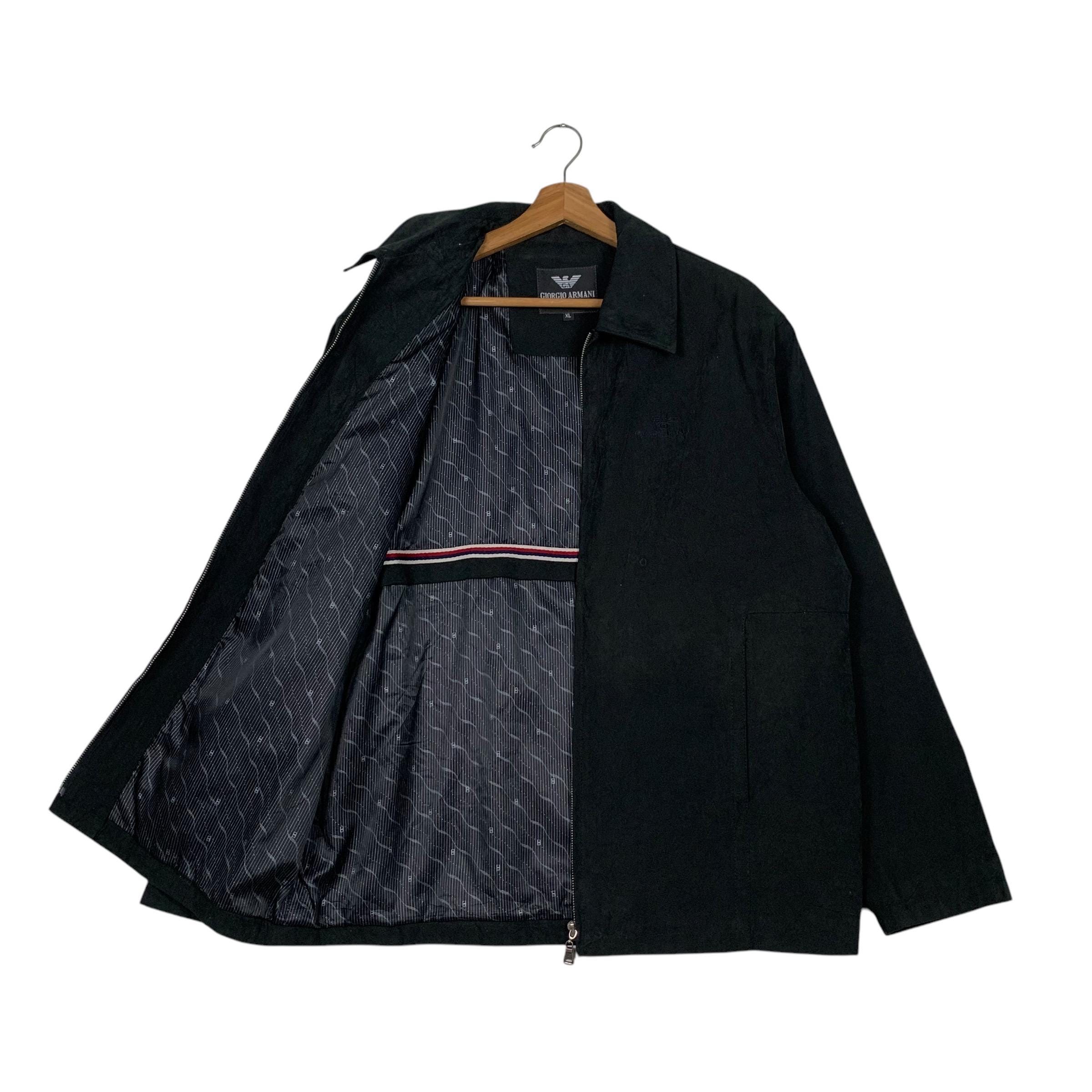 Vintage 90's GIORGIO ARMANI Black Casual Jacket Size XL #2337-C104