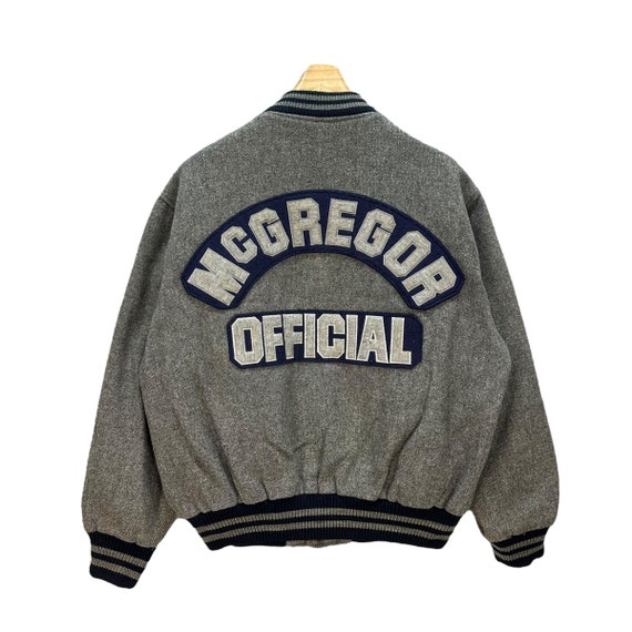 ジャケット・アウター 70s McGregor Gray Wool Stadium Jacket ジャケット・アウター 70s McGregor Gray Wool Stadium Jacket