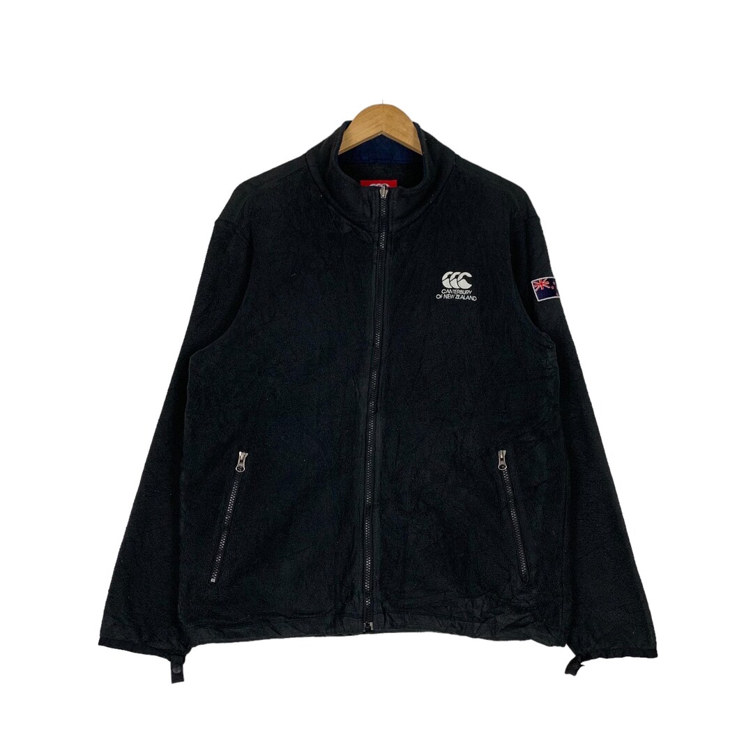 Canterbury Jacket XL ブラック Vintage Canterbury of New Zealand Embroidery Small Logo