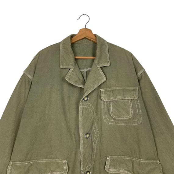 Vintage 90's COUNTYNAP Three Pocket Green Worker Chore Jacket Size