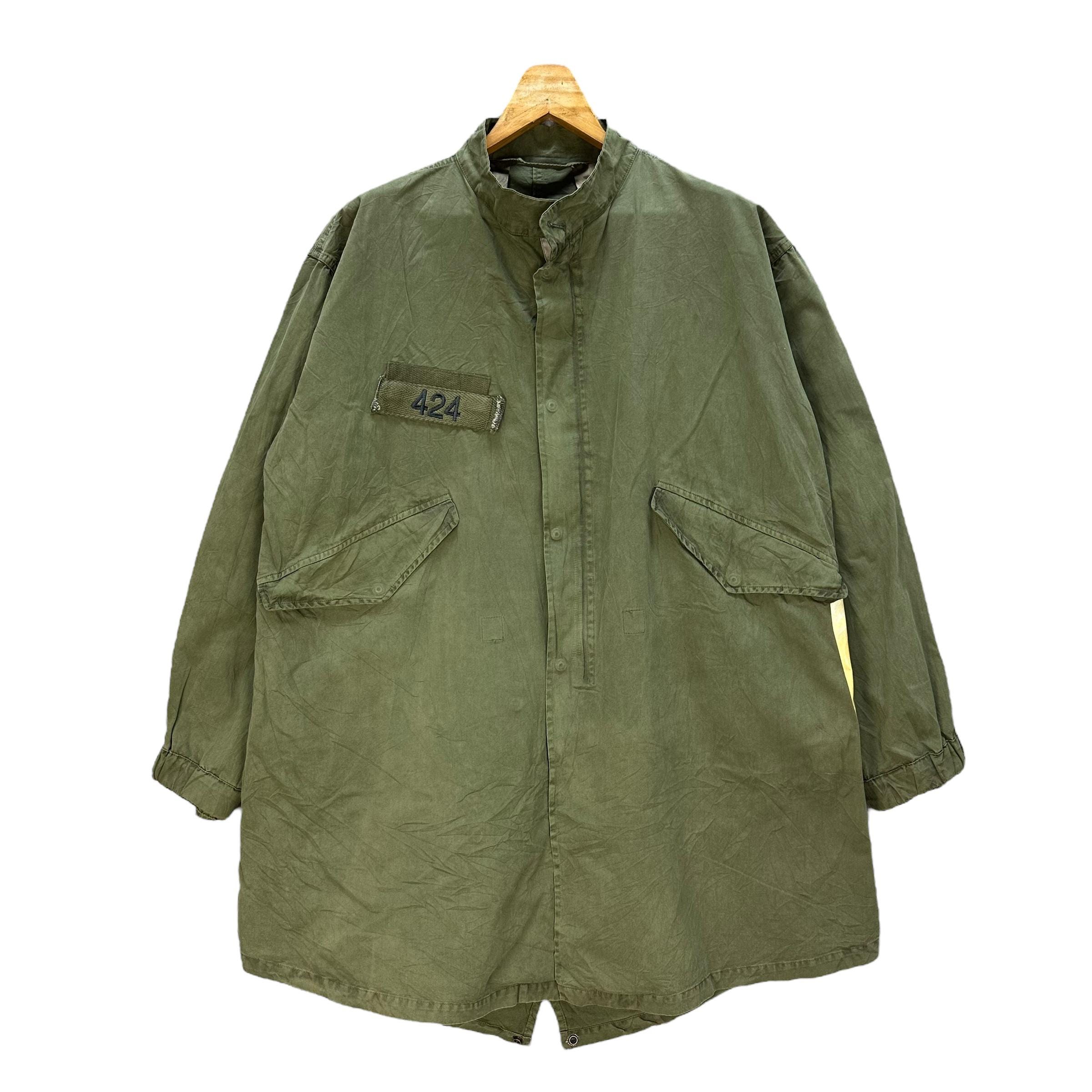 Vintage Alpha Industries Slam Jam 424 on Fairfax Parka Olive Green 
