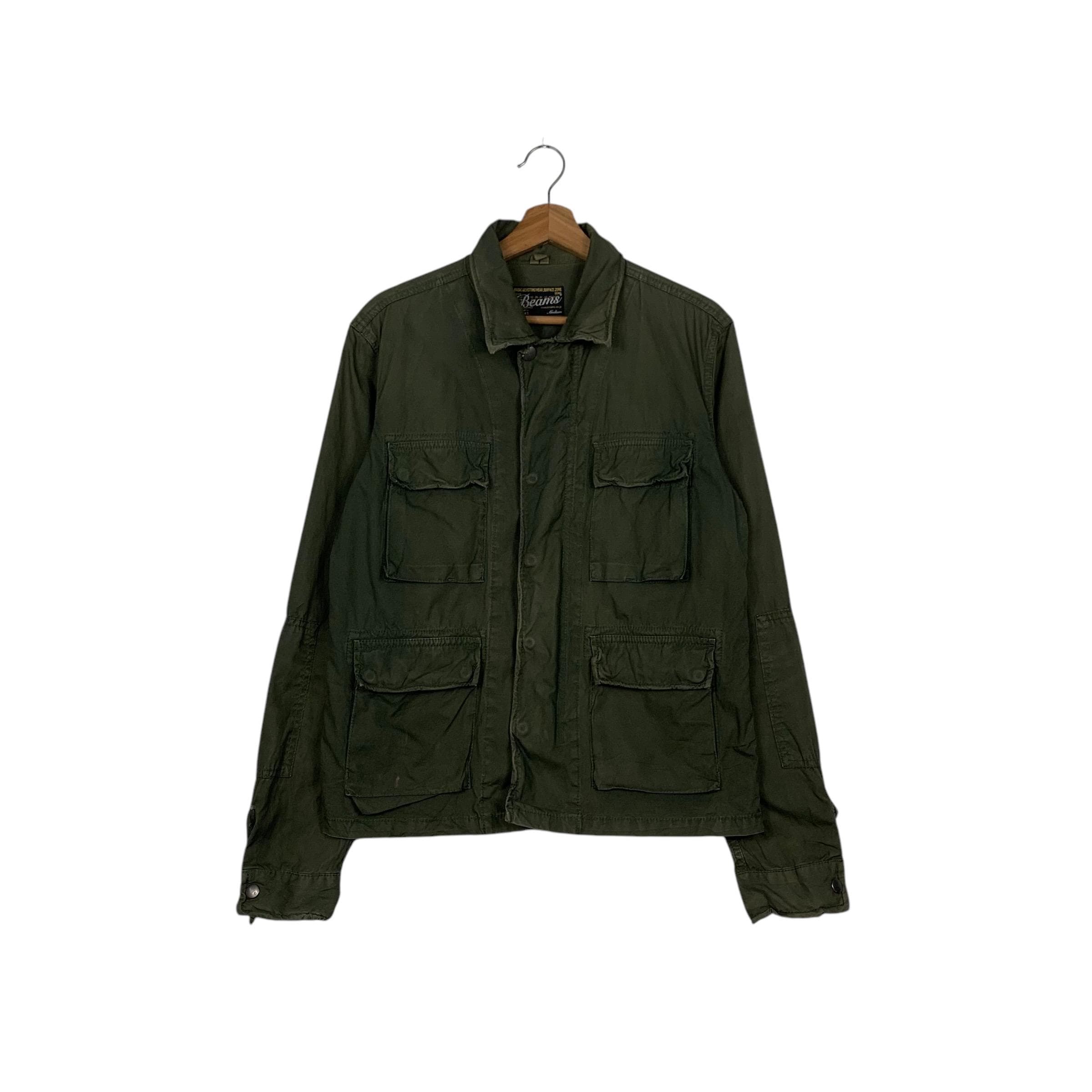 BEAMS ミリタリージャケット オリーブ ヴィンテージ 90年代 BEAMS オリーブグリーン チョアジャケット
