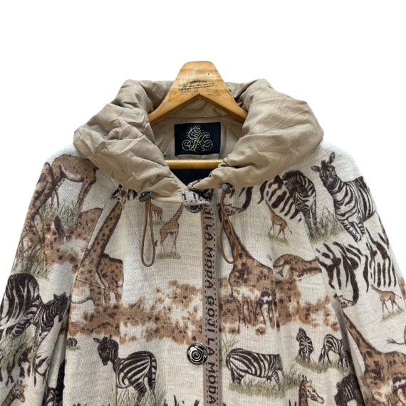 Vintage GOJI LA MODA Made in Japan Animal Fullprint