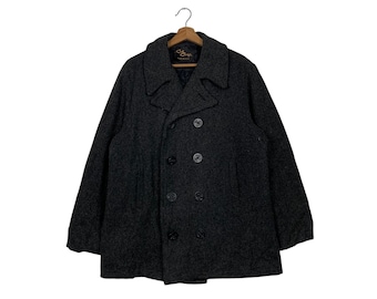 Vintage ZUCCA Double Breasted Wool Coat Jacket Size XS Japanese