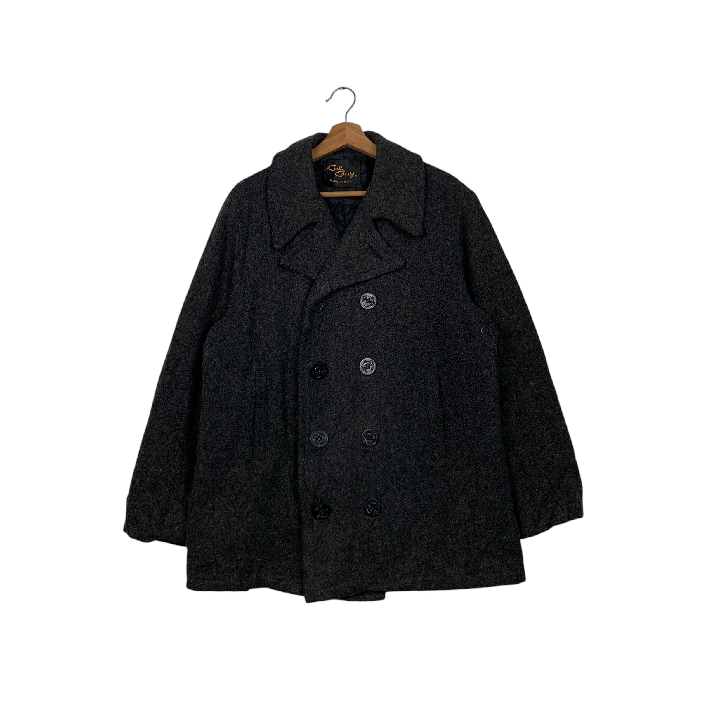 ジャケット・アウター 1980 - 90s Cal Craft Wool Coat Size L Vintage 80s 90s Camel Lamb Cashmere Wool Coat L-XL - Etsy