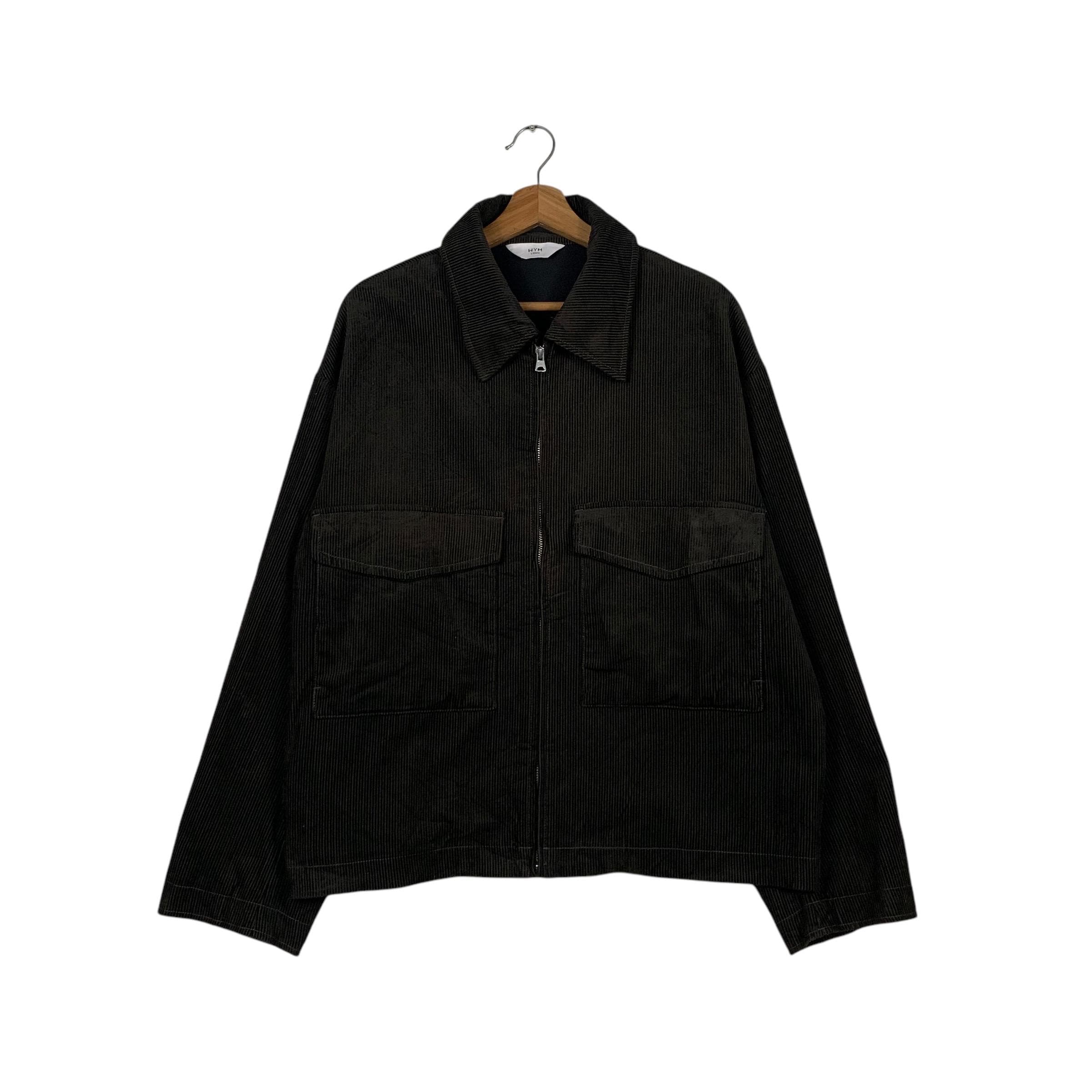 WYM LIDNM Dark Brown Work Corduroy Jacket Men's Size L Japanese